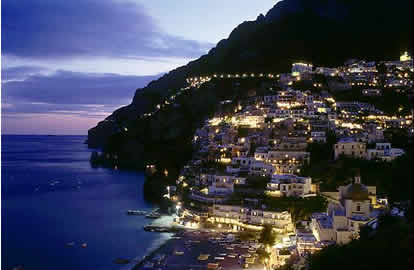 Positano by night