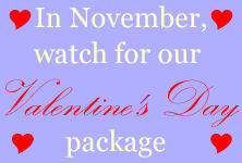 Next month: our Valentine's Day Special