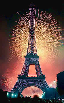 Eiffel Tower on July 14, 2000